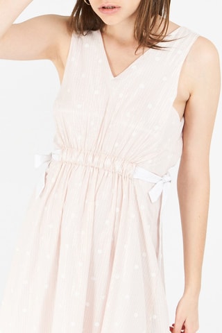 Robe patineuse Rose poudré et blanc