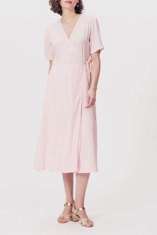Robe portefeuille Rozana Rose poudré