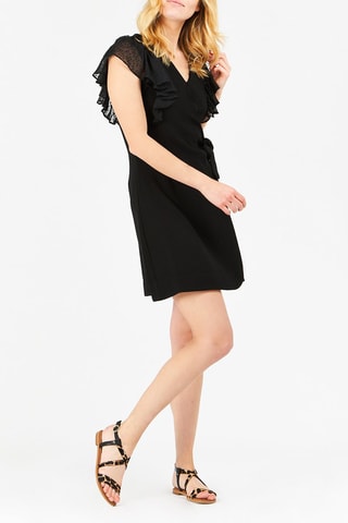 Robe portefeuille Noir