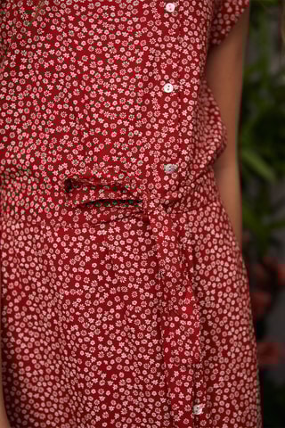 Vestido-camisa Rookery - Vermelho