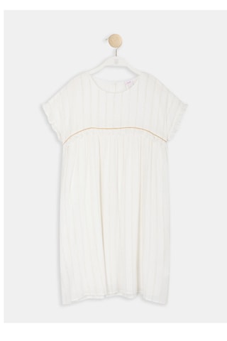 Vestido direito Romanty - Marfim