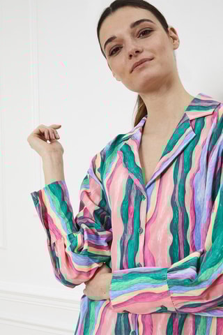 Chemise oversize Calissa - Rose