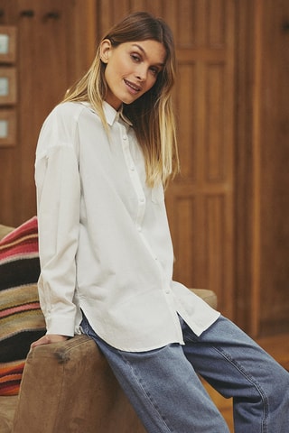Chemisier oversize Candide - Blanc