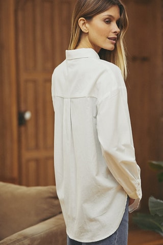 Chemisier oversize Candide - Blanc