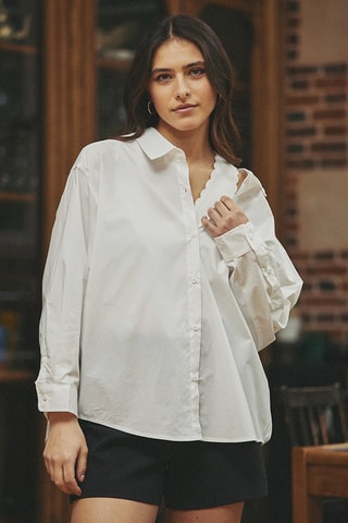 Chemisier oversize Constance - Blanc