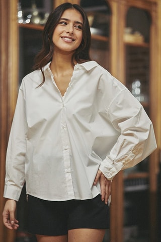 Chemisier oversize Constance - Blanc