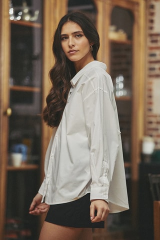 Chemisier oversize Constance - Blanc