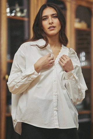 Chemisier oversize Constance - Blanc