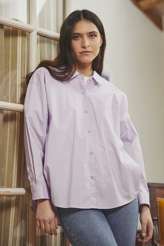 Camisa oversize Constance - Malva