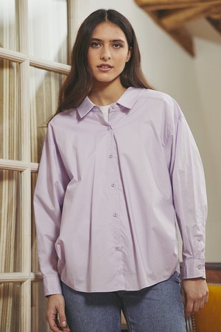 Camisa oversize Constance - Malva