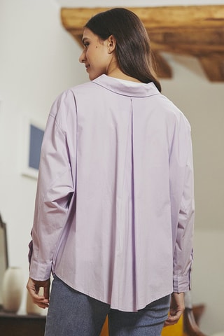 Camisa oversize Constance - Malva