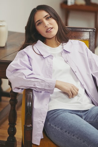 Camisa oversize Constance - Malva