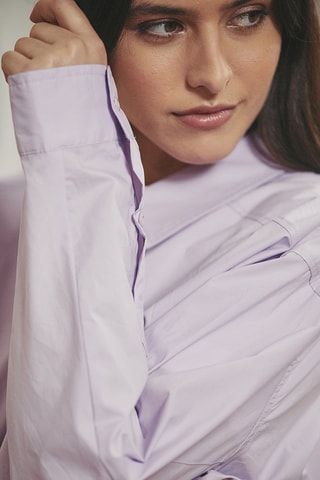 Camisa oversize Constance - Malva