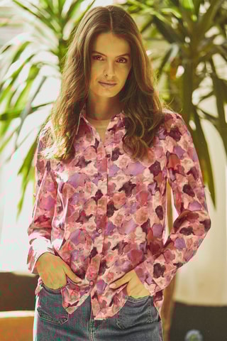 Camisa oversize Charlotte - Fúcsia
