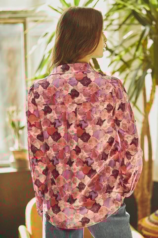 Camisa oversize Charlotte - Fúcsia