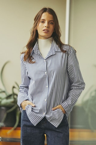 Chemisier oversize Chenille - Bleu
