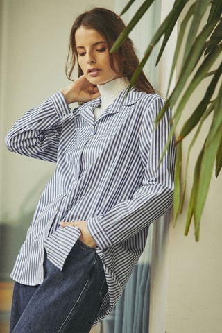 Chemisier oversize Chenille - Bleu
