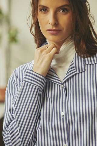 Chemisier oversize Chenille - Bleu