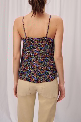 Camisola interior - Preto e vermelho