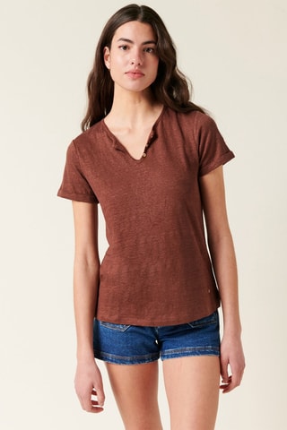 T-shirt Ambroisine - Castanho
