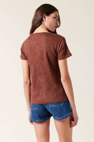 T-shirt Ambroisine - Castanho