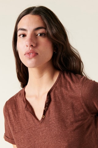 T-shirt Ambroisine - Castanho