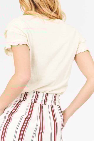 T-shirt em linho Agrumes - Bege