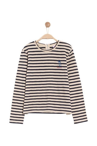 T-shirt Stripy - Azul-marinho