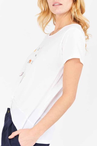 T-shirt atado Alvaro - Branco
