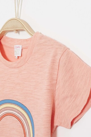T-shirt em linho Tainbowy - Rosa