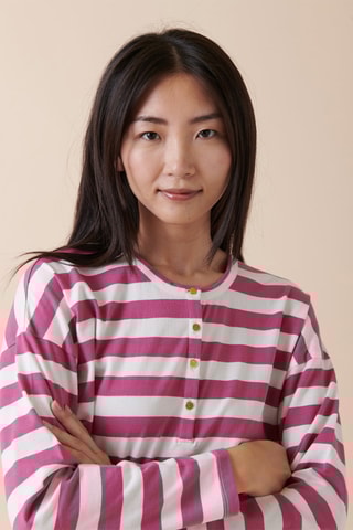 T-shirt Sierra - Violet et blanc