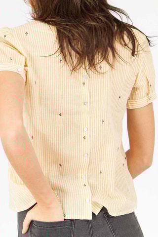 Blusa Amarelo e branco