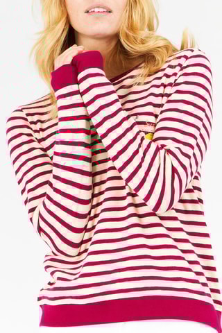Sweat Bege e vermelho