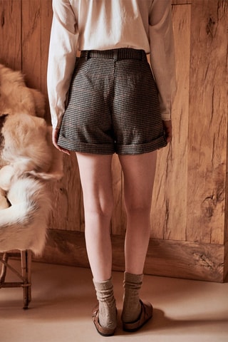 Short taille haute Ice - Marron