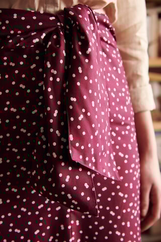 Saia midi - 
Bordô
