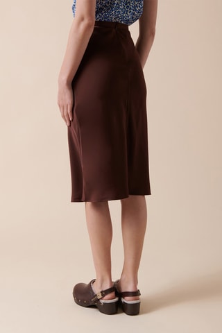Jupe droite taille haute Junca - Marron