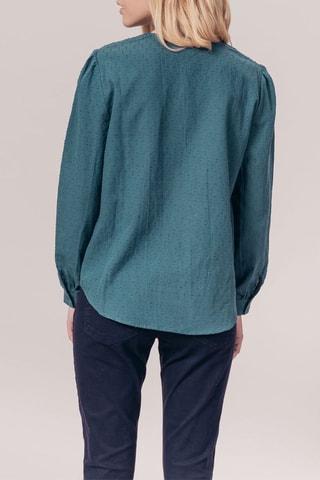 Blouse Teiva Bleu canard