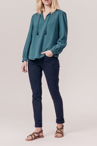 Blouse Teiva Bleu canard