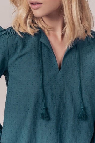 Blouse Teiva Bleu canard