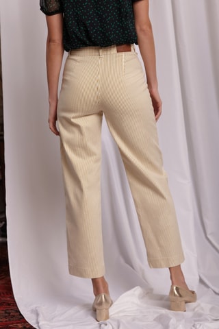 Pantalon wide legs - 
Moutarde