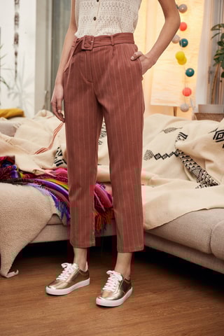 Pantalon - 
Marron