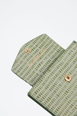 Porta-moedas em couro - 
Verde