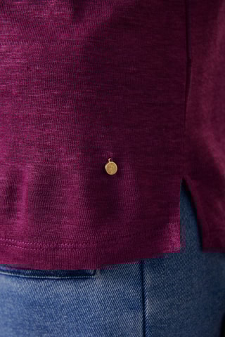 T-shirt en lin - 
Violet