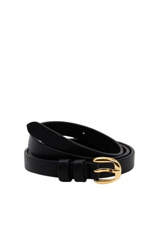 Leren Riem - 
Zwart