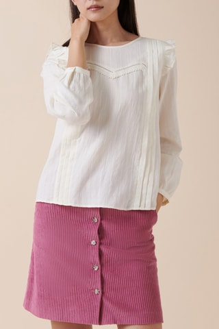 Blouse - 
Blanc
