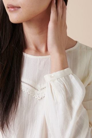 Blouse - 
Blanc