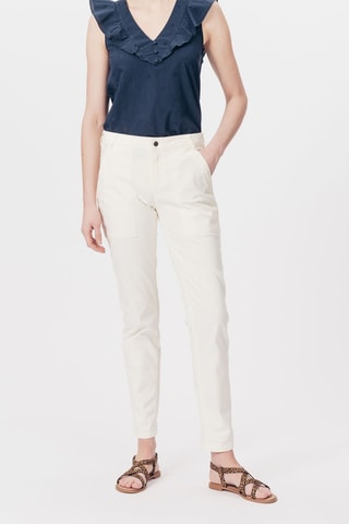 Pantalon slim Puntacana Ecru