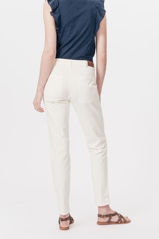 Pantalon slim Puntacana Ecru