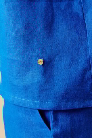 Débardeur en lin - 
Bleu