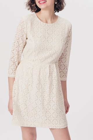 Robe patineuse en dentelle Reve Ivoire